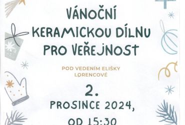 Vánoční keramická dílna