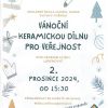 Vánoční keramická dílna pro veřejnost