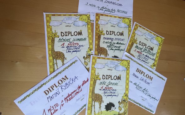Školní kolo v recitaci